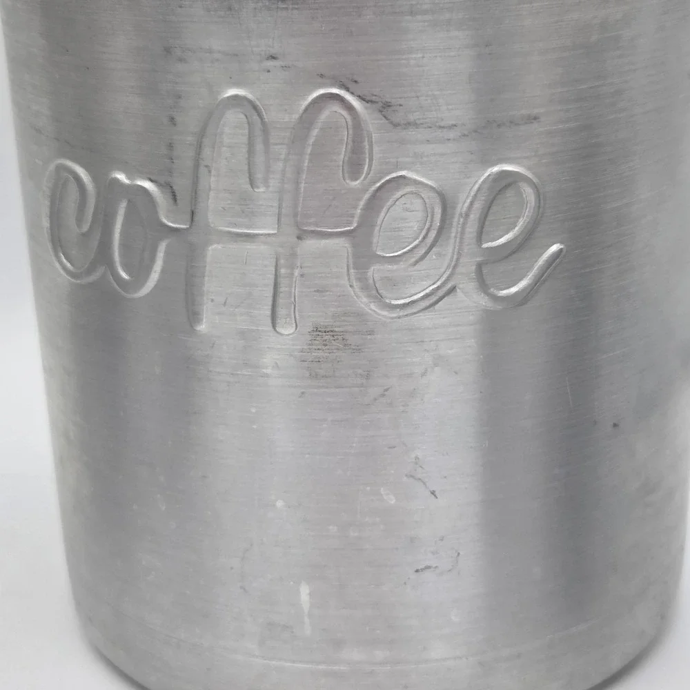 Heller Hostess Ware Stainless Steel/Copper Canister Set Kitchen Pantry